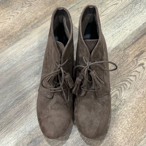 Dr. Scholls Brown Dakota Wedge Bootie